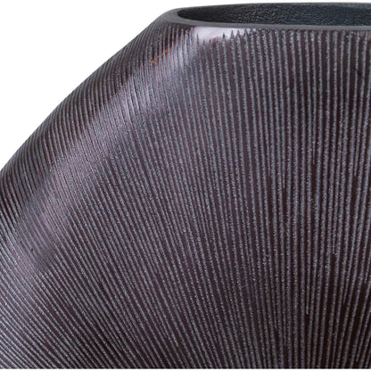 Gretchen Vase by Uttermost in gold. Made from aluminum in a eclectic & global style.