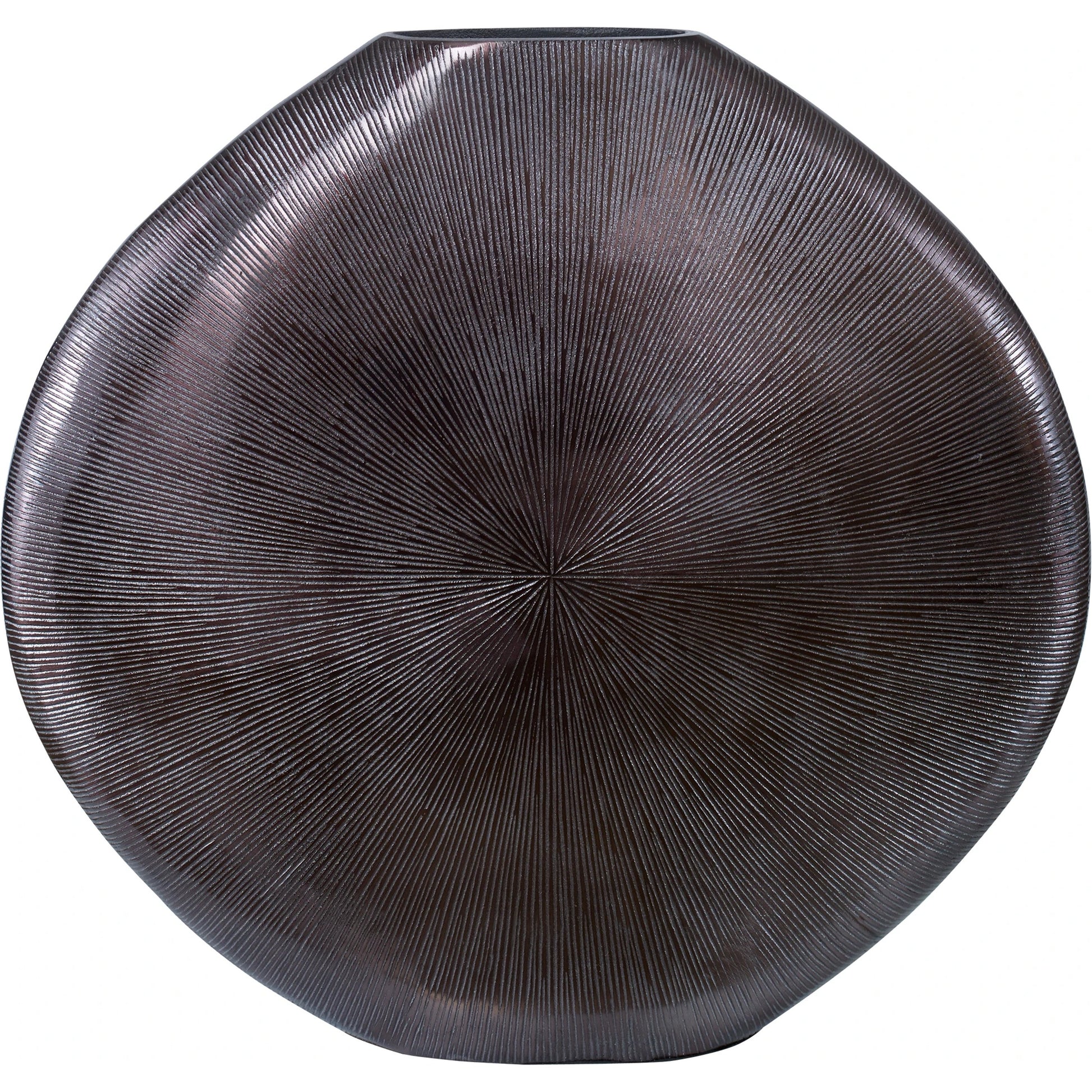 Gretchen Vase by Uttermost in gold. Made from aluminum in a eclectic & global style.