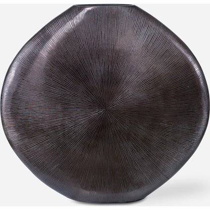 Gretchen Vase by Uttermost in gold. Made from aluminum in a eclectic & global style.