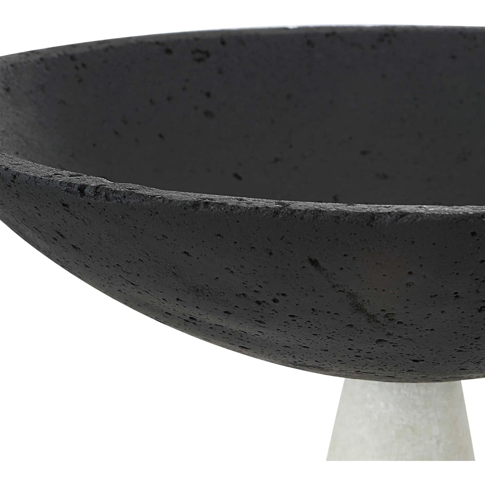 Antithesis Bowls by Uttermost in black, white. Made from rice stone in a modern style.