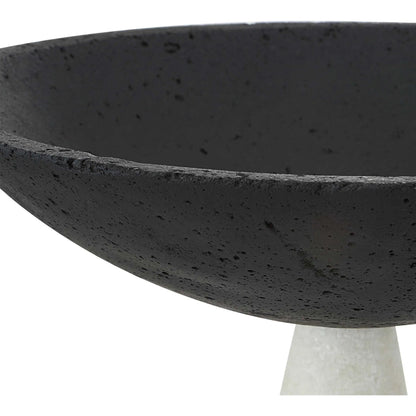 Antithesis Bowls by Uttermost in black, white. Made from rice stone in a modern style.
