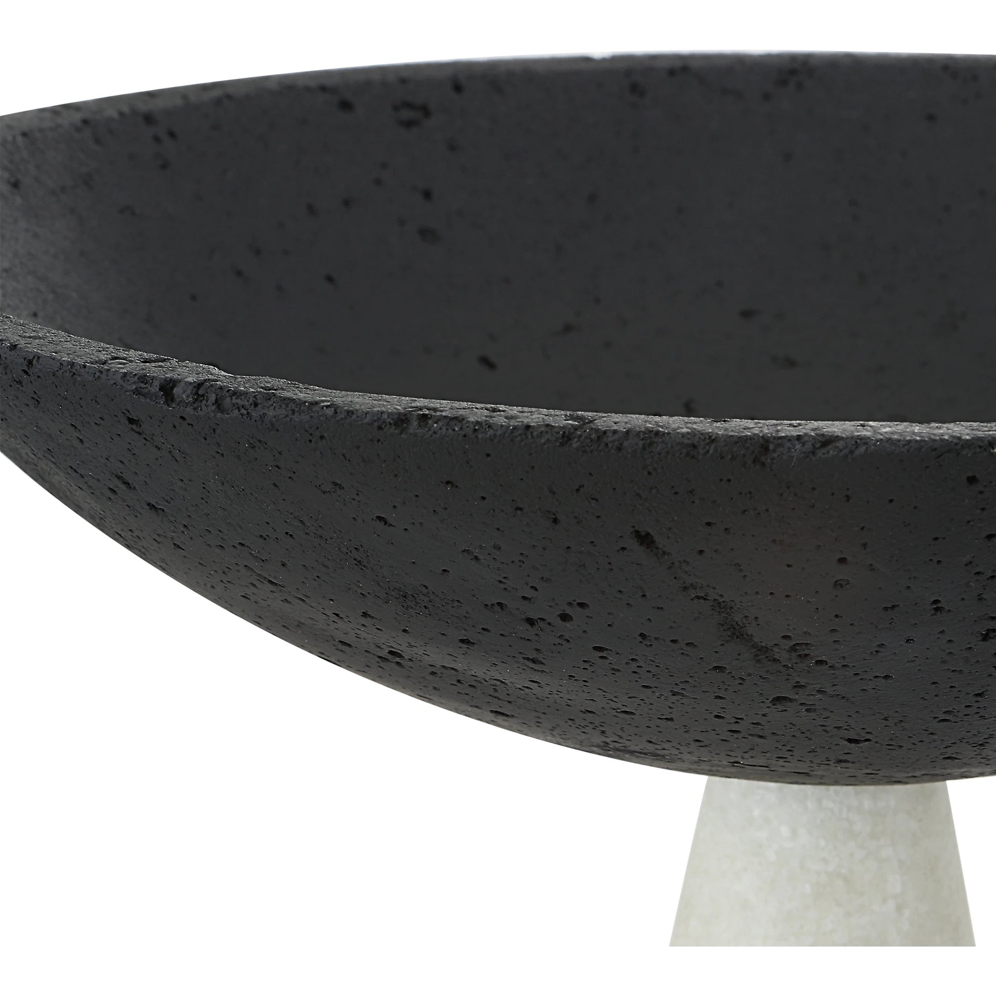 Antithesis Bowls by Uttermost in black, white. Made from rice stone in a modern style.