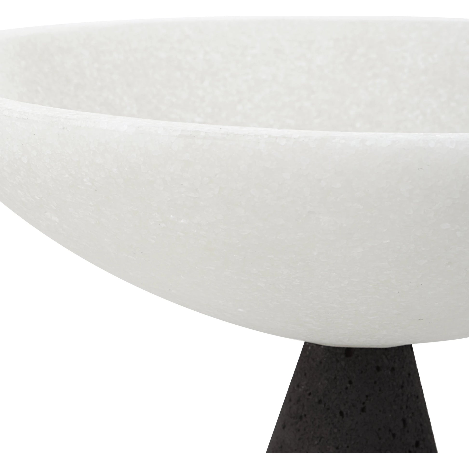 Antithesis Bowls by Uttermost in black, white. Made from rice stone in a modern style.
