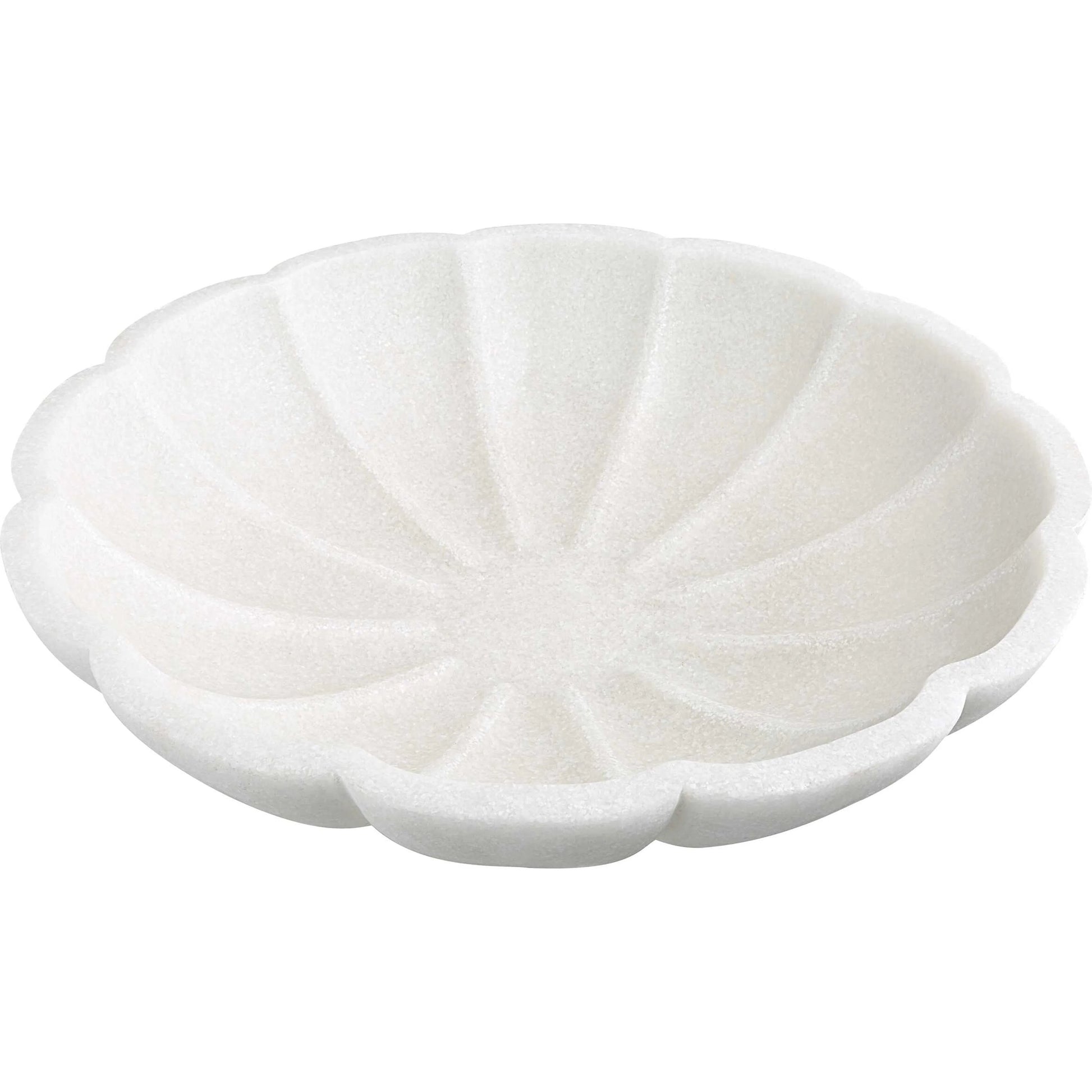 Petal Bowl by Uttermost in ivory. Made from ricestone in a coastal style.
