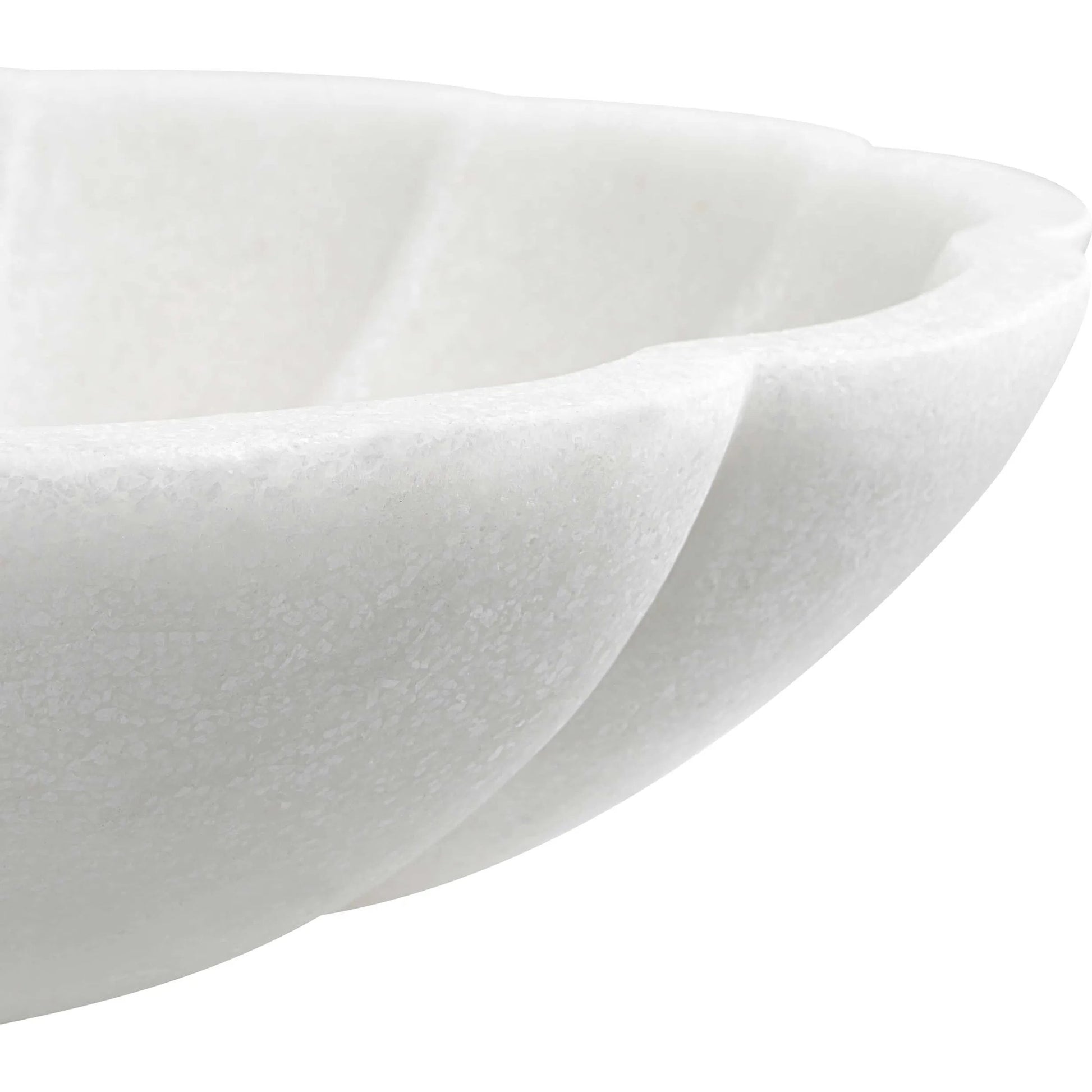 Petal Bowl by Uttermost in ivory. Made from ricestone in a coastal style.