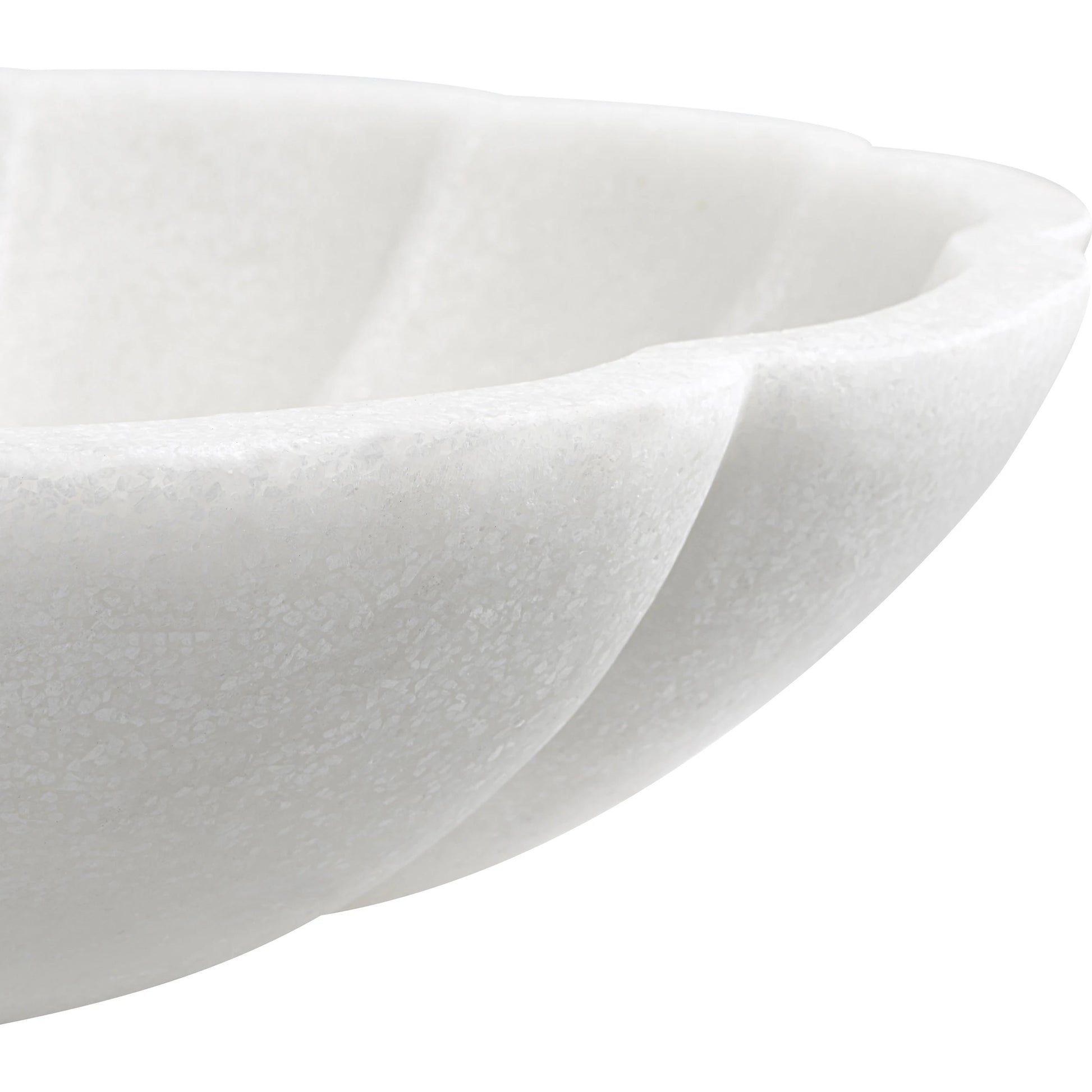 Petal Bowl by Uttermost in ivory. Made from ricestone in a coastal style.