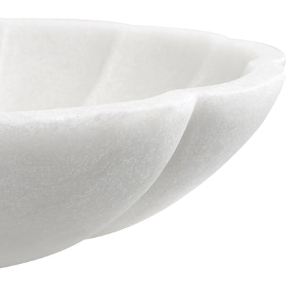 Petal Bowl by Uttermost in ivory. Made from ricestone in a coastal style.