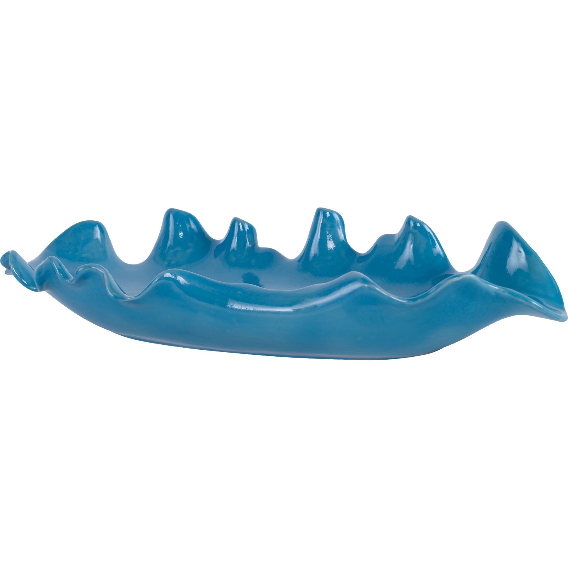 Ruffled Feathers Bowl by Uttermost. Made from earthenware in a modern style.