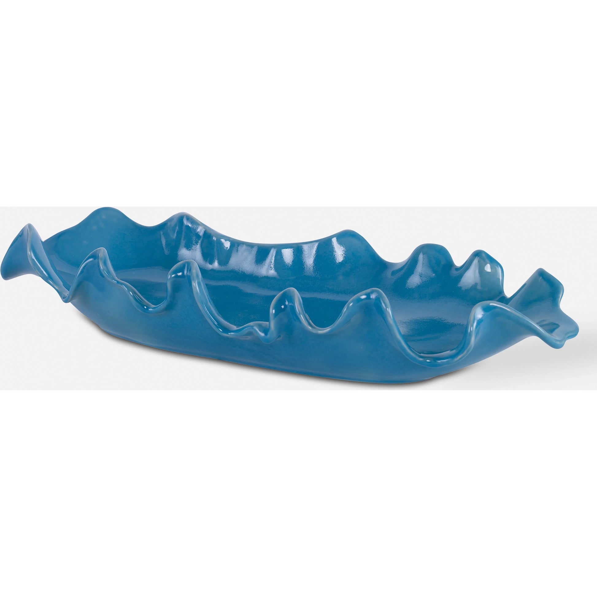 Ruffled Feathers Bowl by Uttermost. Made from earthenware in a modern style.