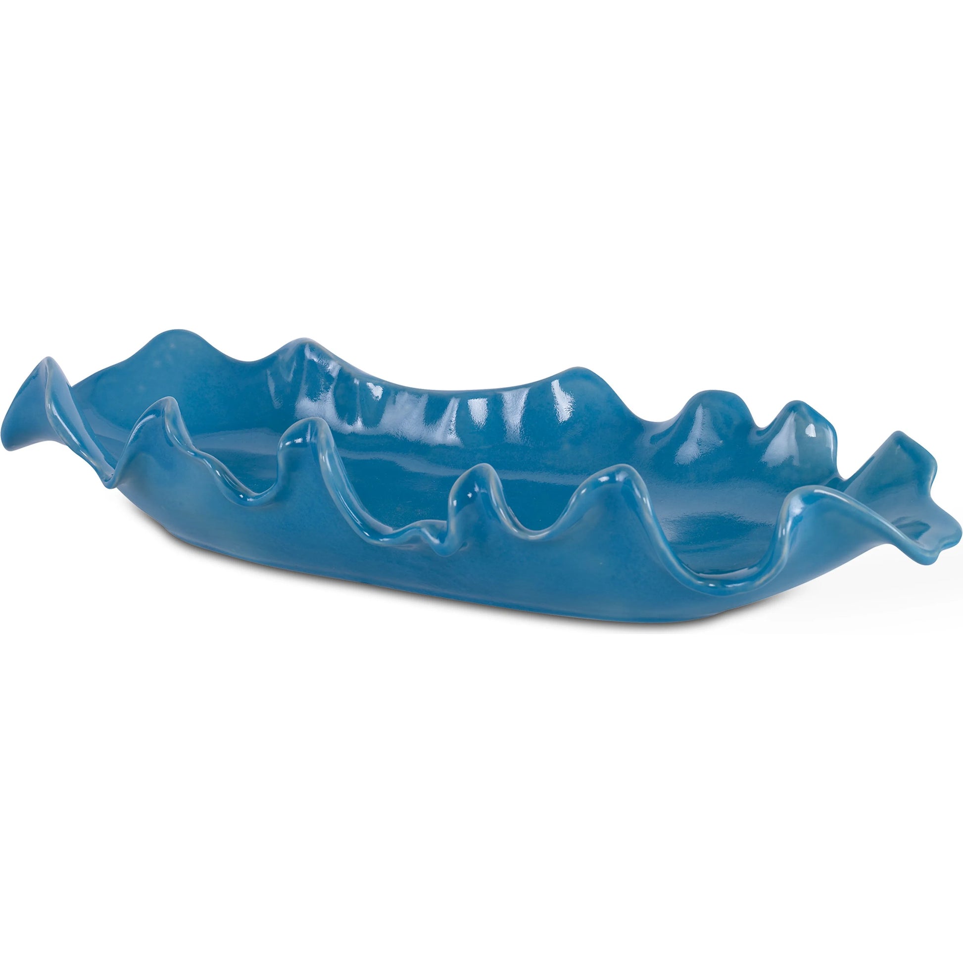 Ruffled Feathers Bowl by Uttermost. Made from earthenware in a modern style.