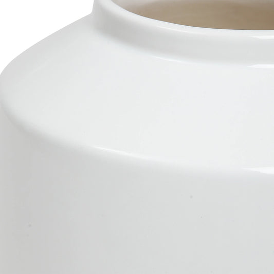 Illumina Vases by Uttermost in white. Made from ceramic in a modern style.