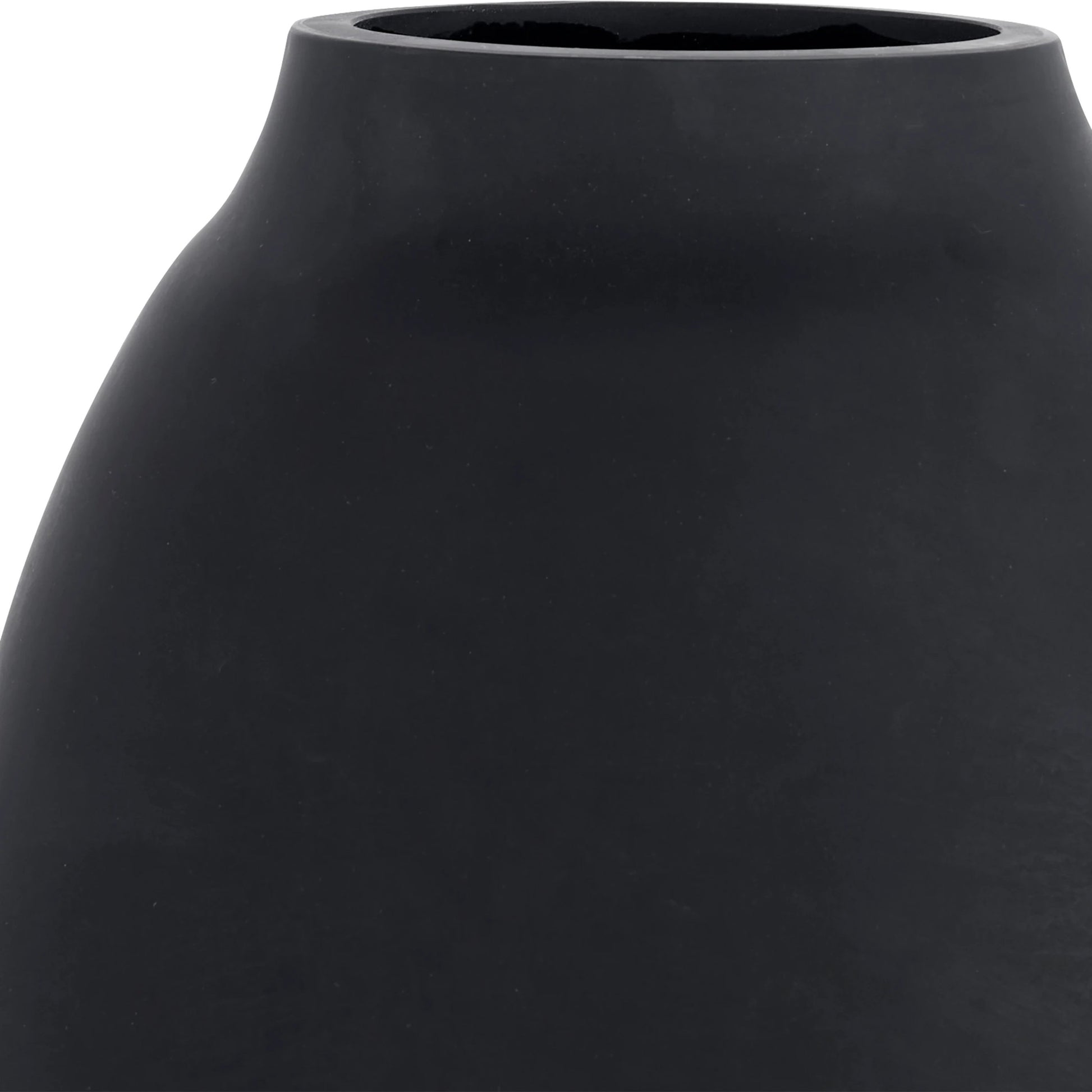 Hearth Vases by Uttermost in matte black. Made from glass in a modern style.