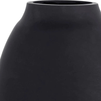 Hearth Vases by Uttermost in matte black. Made from glass in a modern style.