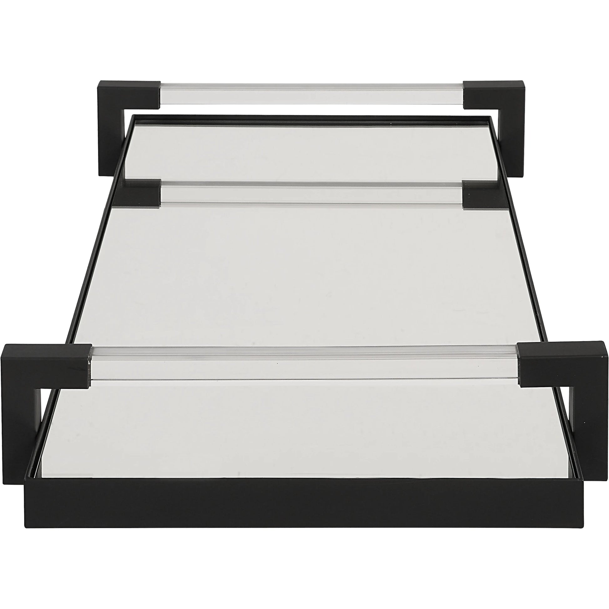 Deki Tray by Uttermost in gold. Made from iron, mirror, acrylic in a modern style.