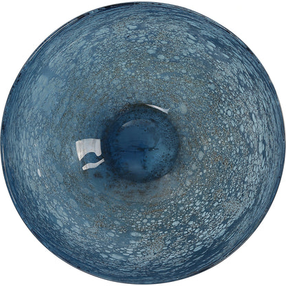 Genovesa Glass Bowl by Uttermost in aqua. Made from glass in a modern style.