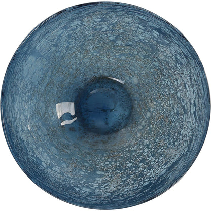 Genovesa Glass Bowl by Uttermost in aqua. Made from glass in a modern style.