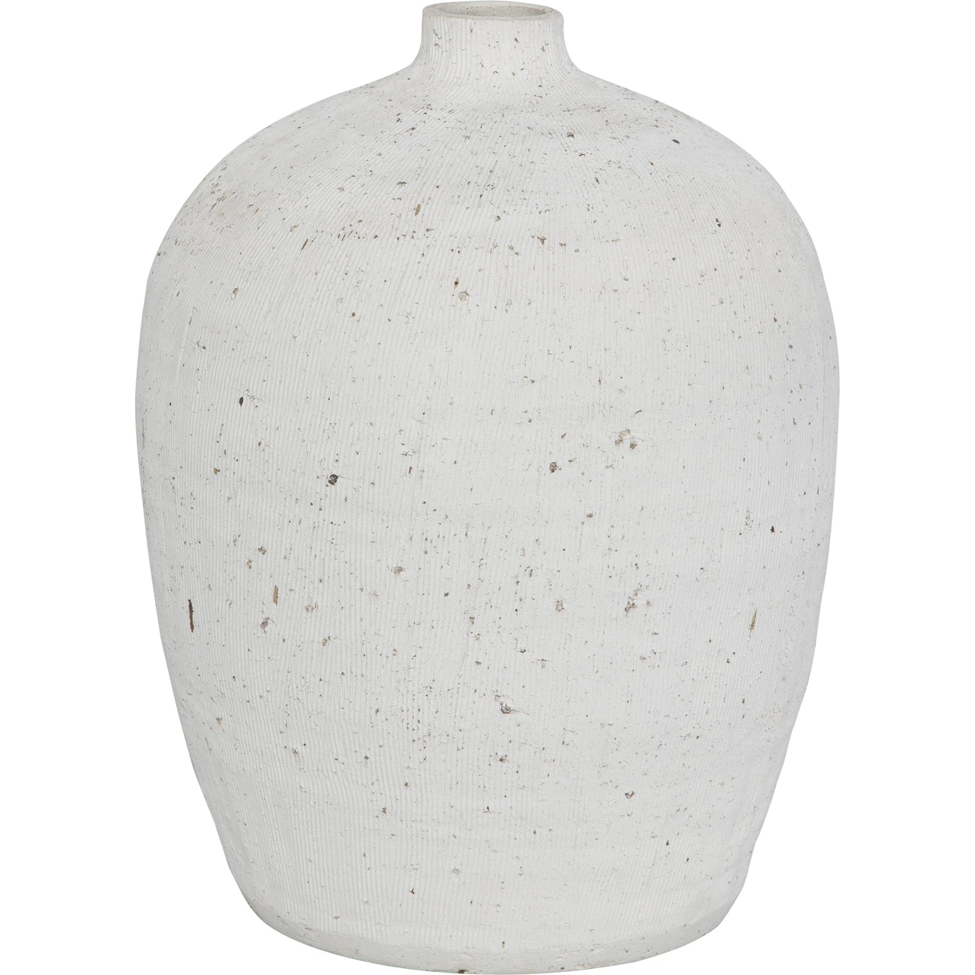 Floreana Vase by Uttermost in white. Made from ceramic in a modern style.