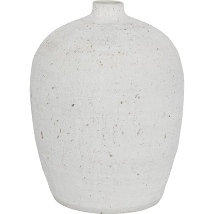 Floreana Vase by Uttermost in white. Made from ceramic in a modern style.