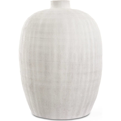 Floreana Vase by Uttermost in white. Made from ceramic in a modern style.