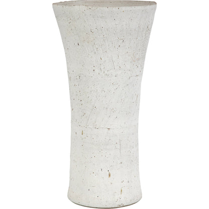 Floreana Tall Vase by Uttermost in white. Made from ceramic in a modern style.