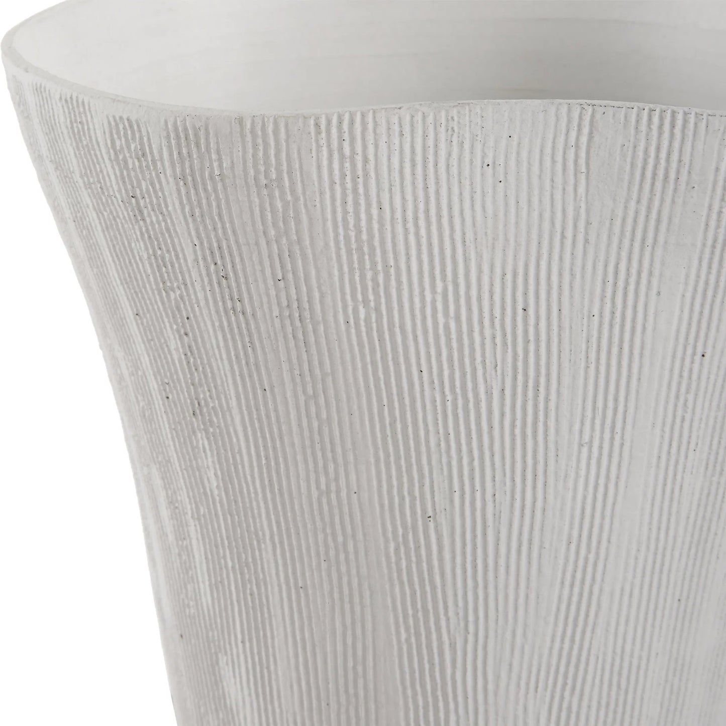 008 SI-2146824 | Unknown | Floreana Tall Vase by Uttermost in white. Made from ceramic in a modern style.