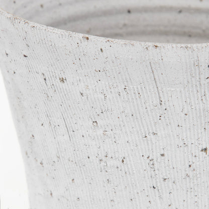 Floreana Tall Vase by Uttermost in white. Made from ceramic in a modern style.