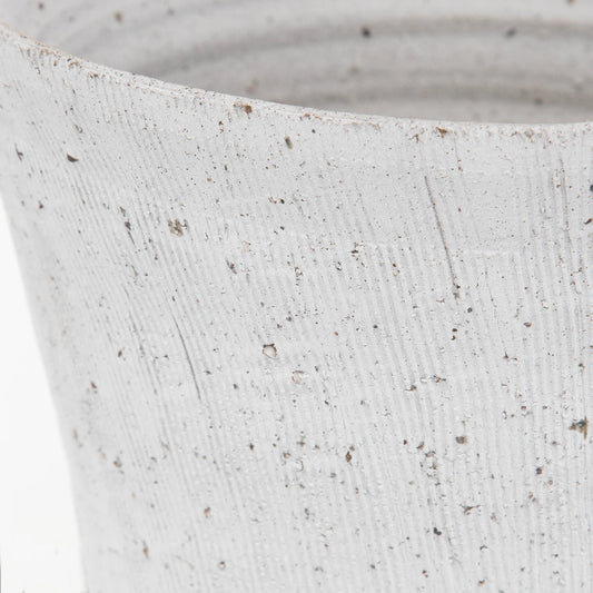 Floreana Tall Vase by Uttermost in white. Made from ceramic in a modern style.