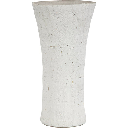 Floreana Tall Vase by Uttermost in white. Made from ceramic in a modern style.