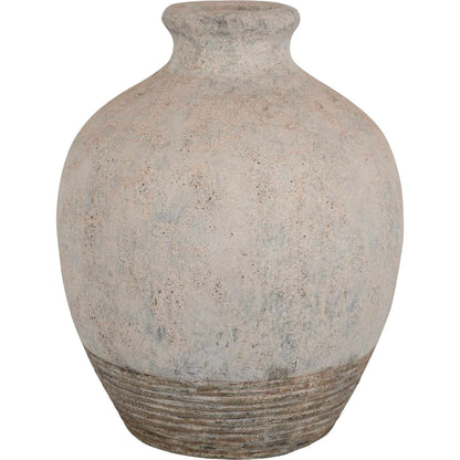 Fernandina Oversized Rustic Vase by Uttermost in rust. Made from grc in a rustic style.