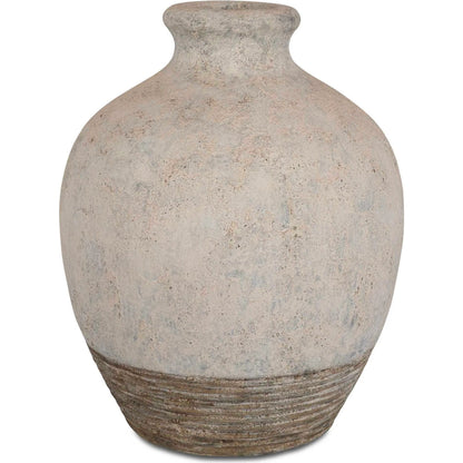 Fernandina Oversized Rustic Vase by Uttermost in rust. Made from grc in a rustic style.