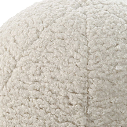 Capra Ball Sheepskin Pillows by Uttermost. Made from fabric in a transitional style.