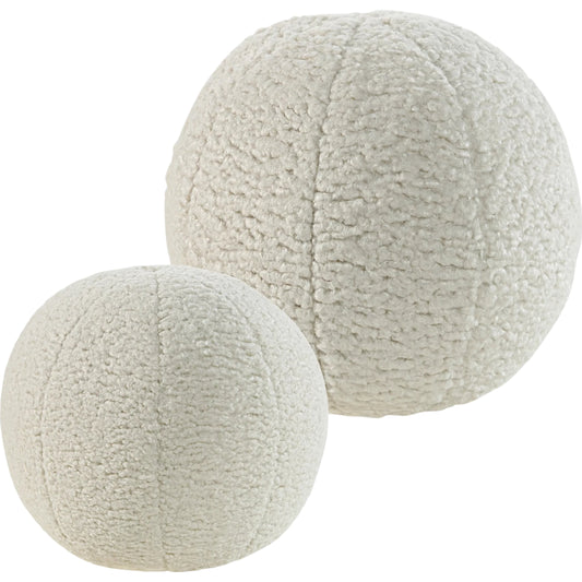 Capra Ball Sheepskin Pillows by Uttermost. Made from fabric in a unique style.
