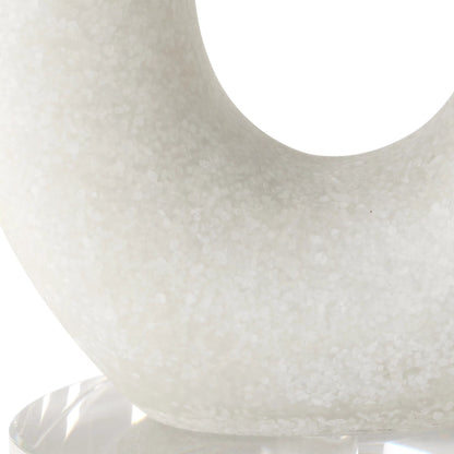Feamelo Candleholders by Uttermost in brass. Made from steel, white rice stone, crystal in a modern style.