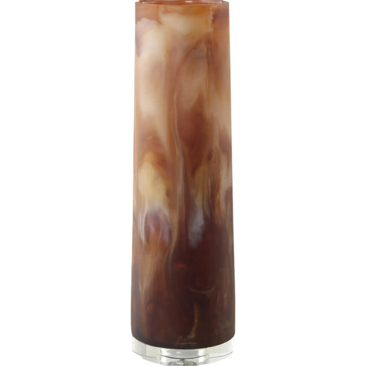 Iced Mocha Vase by Uttermost in brown. Made from resin, glass, crystal in a unique style.
