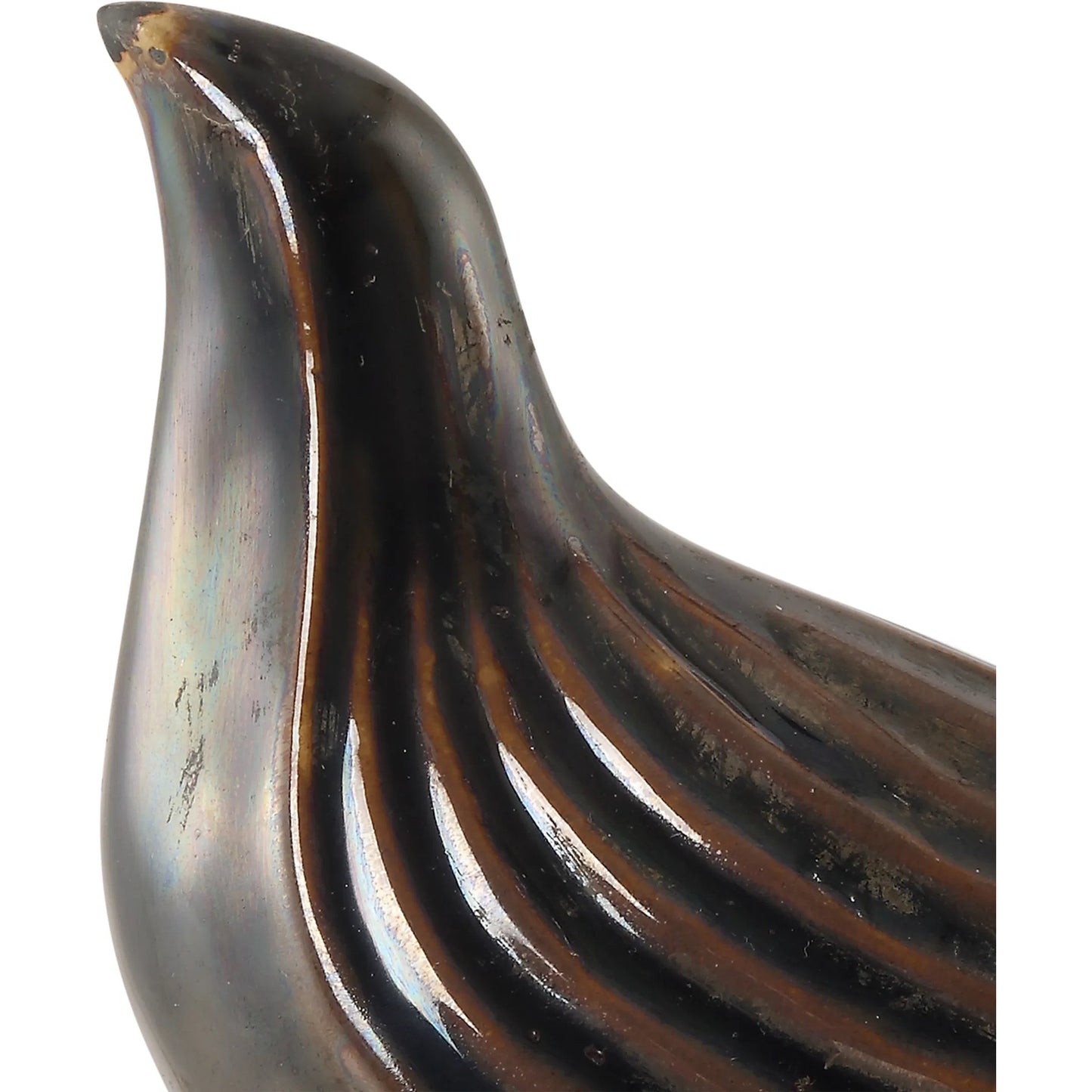 003 SI-2262182 | Closeup | Nesting Bird Sculptures by Uttermost in gray. Made from crystal, ceramic in a cottage & farmhouse style.