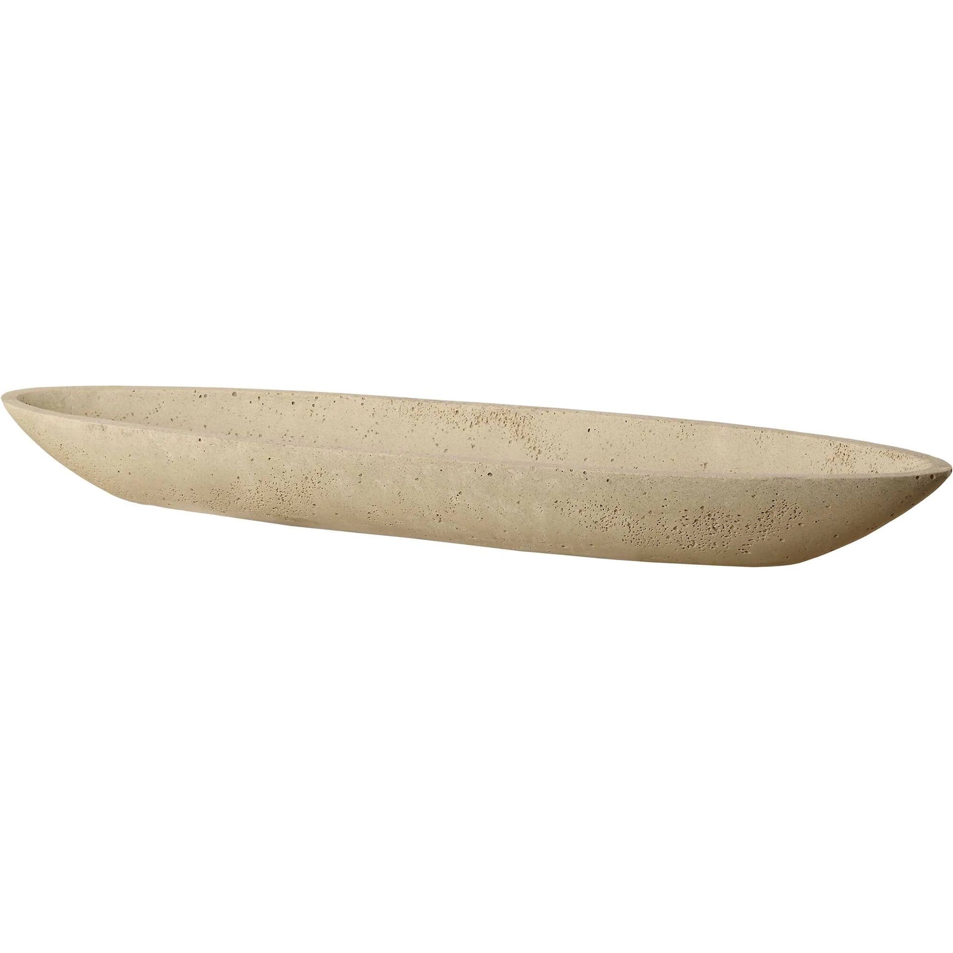 Vessel Cast Canoe Bowl by Uttermost. Made from unique in a transitional style.
