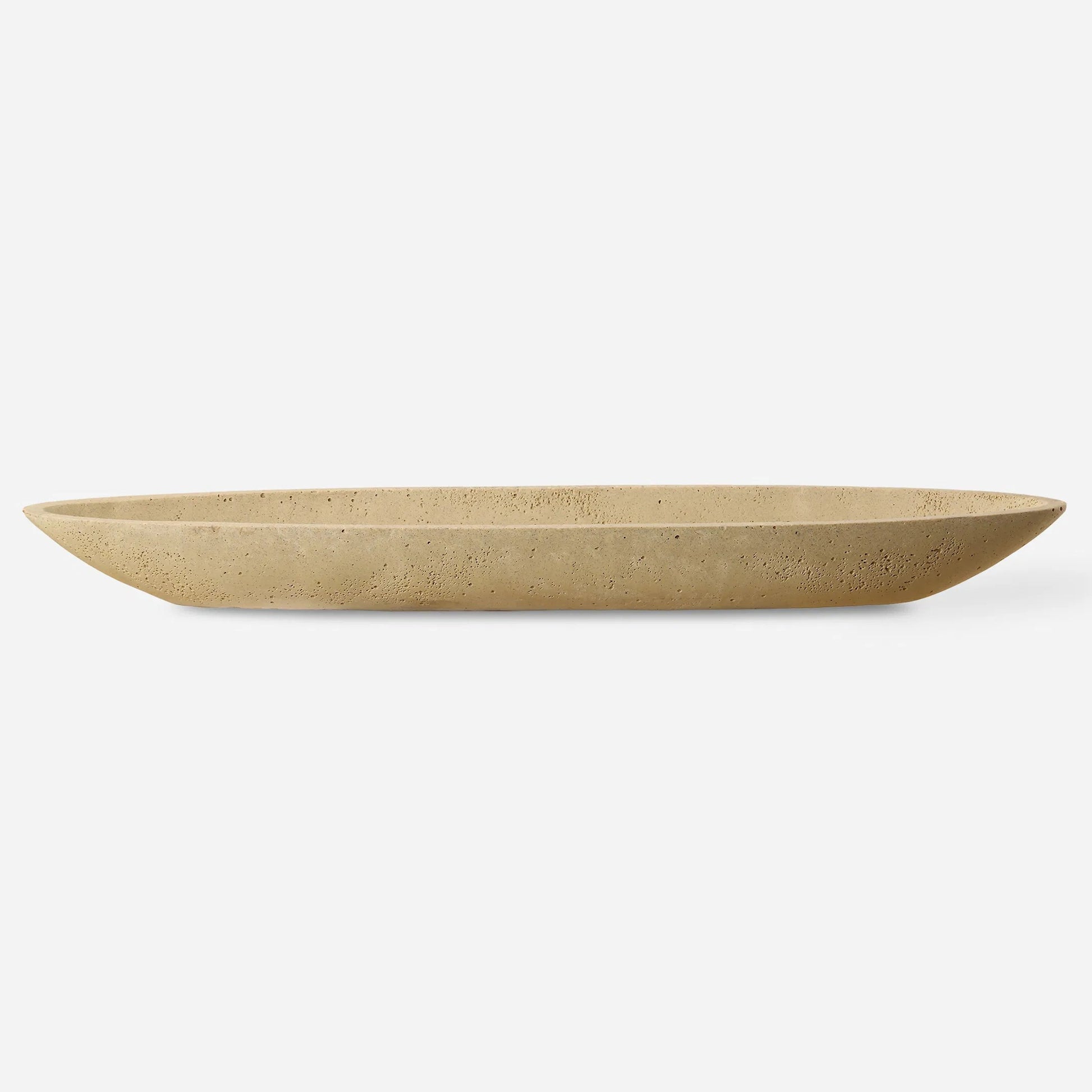 Vessel Cast Canoe Bowl by Uttermost. Made from unique in a transitional style.