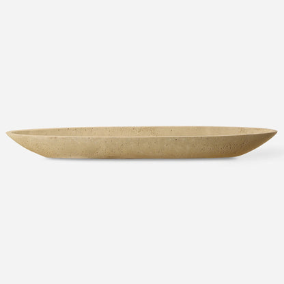 Vessel Cast Canoe Bowl by Uttermost. Made from unique in a transitional style.
