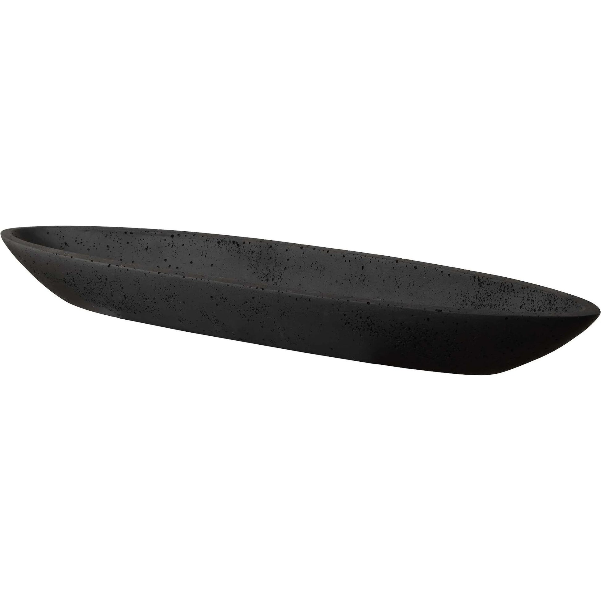 Vessel Cast Canoe Bowl by Uttermost. Made from unique in a transitional style.