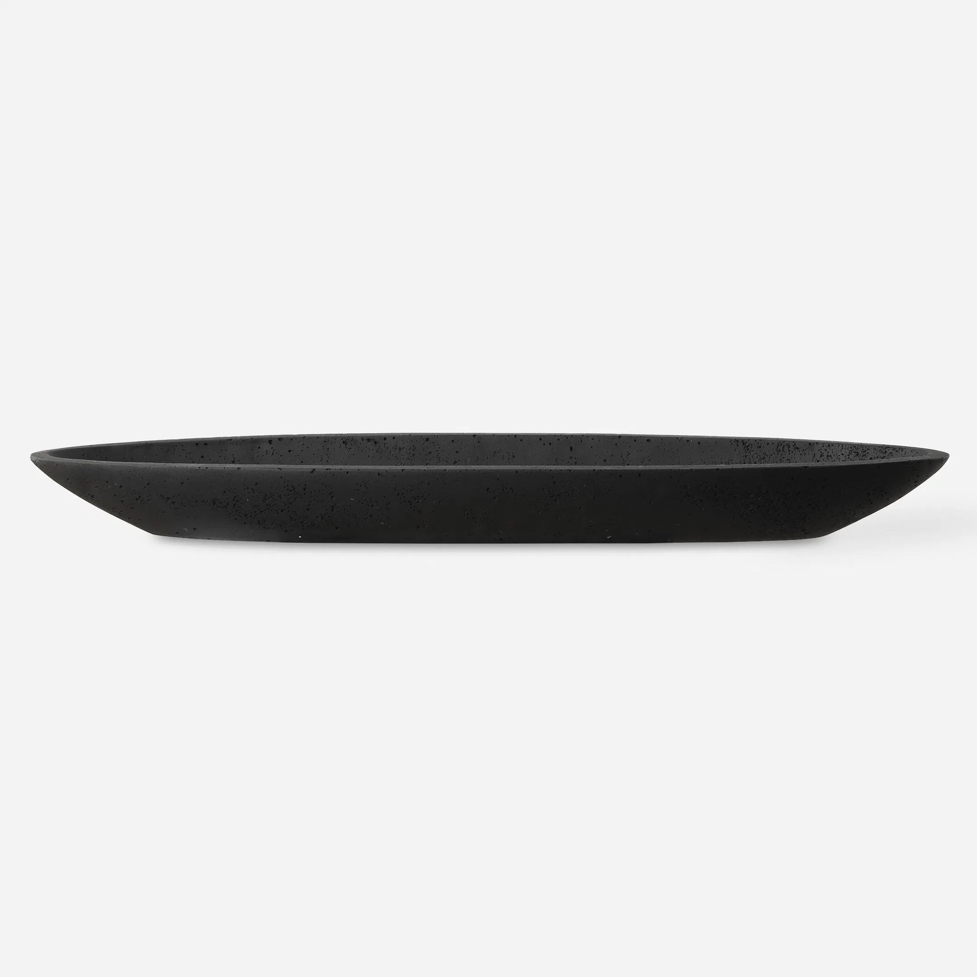 Vessel Cast Canoe Bowl by Uttermost. Made from unique in a transitional style.