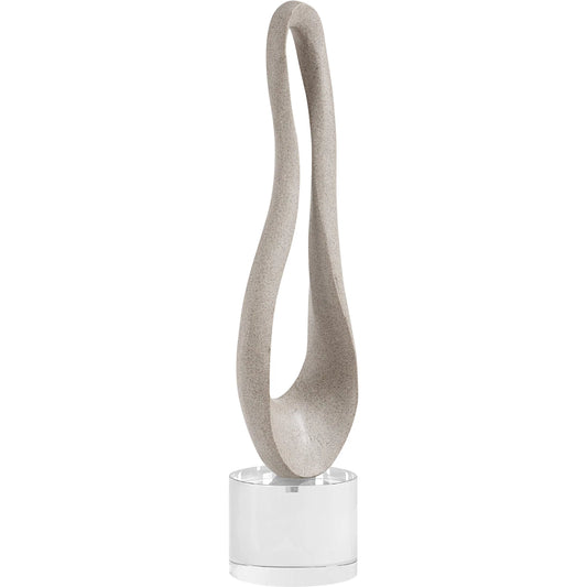 Oval Harmony Sculpture by Uttermost in crystal. Made from polyresin, crystal in a unique style.