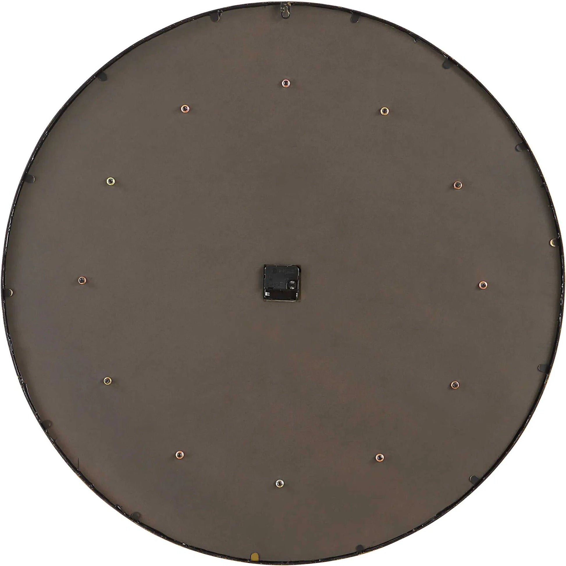 Serenity Wall Clock by Uttermost in gold. Made from iron, stone sheet, mdf in a modern style.