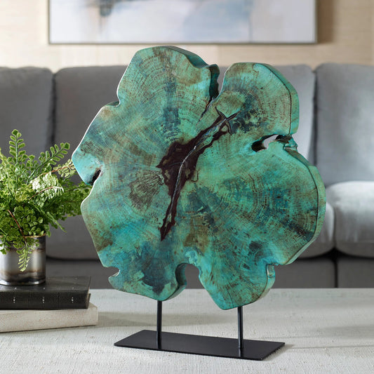 Bahati Sculpture by Uttermost in black. Made from tamarind wood, metal in a unique style.