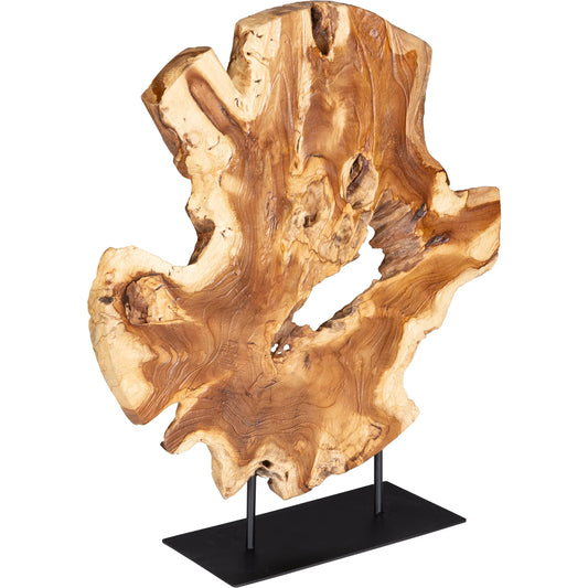 Bahati Natural Sculpture by Uttermost in teak. Made from teak wood, metal in a unique style.