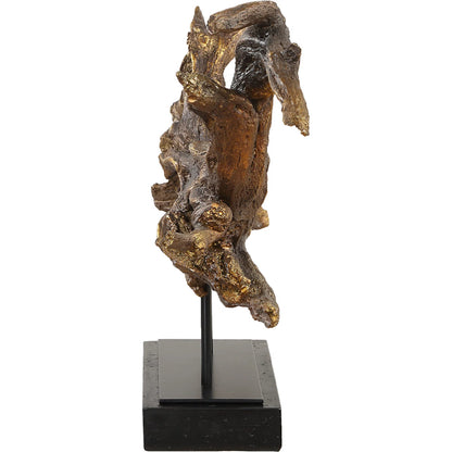 Gilded Sculpture Branch by Uttermost in dark brown. Made from polyresin, metal in a cottage & farmhouse style.
