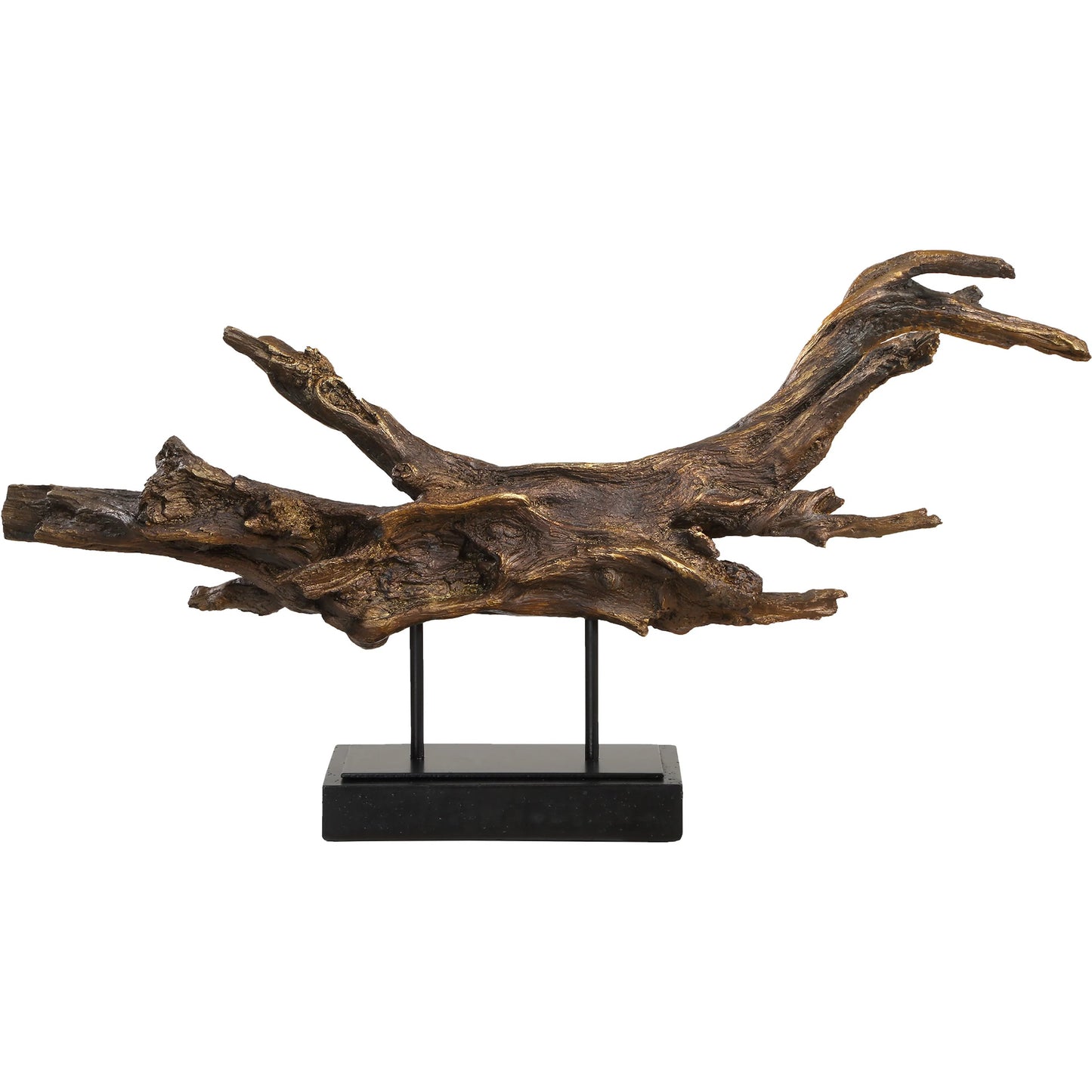 005 SI-2295208 | Additional Silo | Gilded Sculpture Branch by Uttermost in dark brown. Made from polyresin, metal in a cottage & farmhouse style.