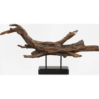 Gilded Sculpture Branch by Uttermost in dark brown. Made from polyresin, metal in a cottage & farmhouse style.