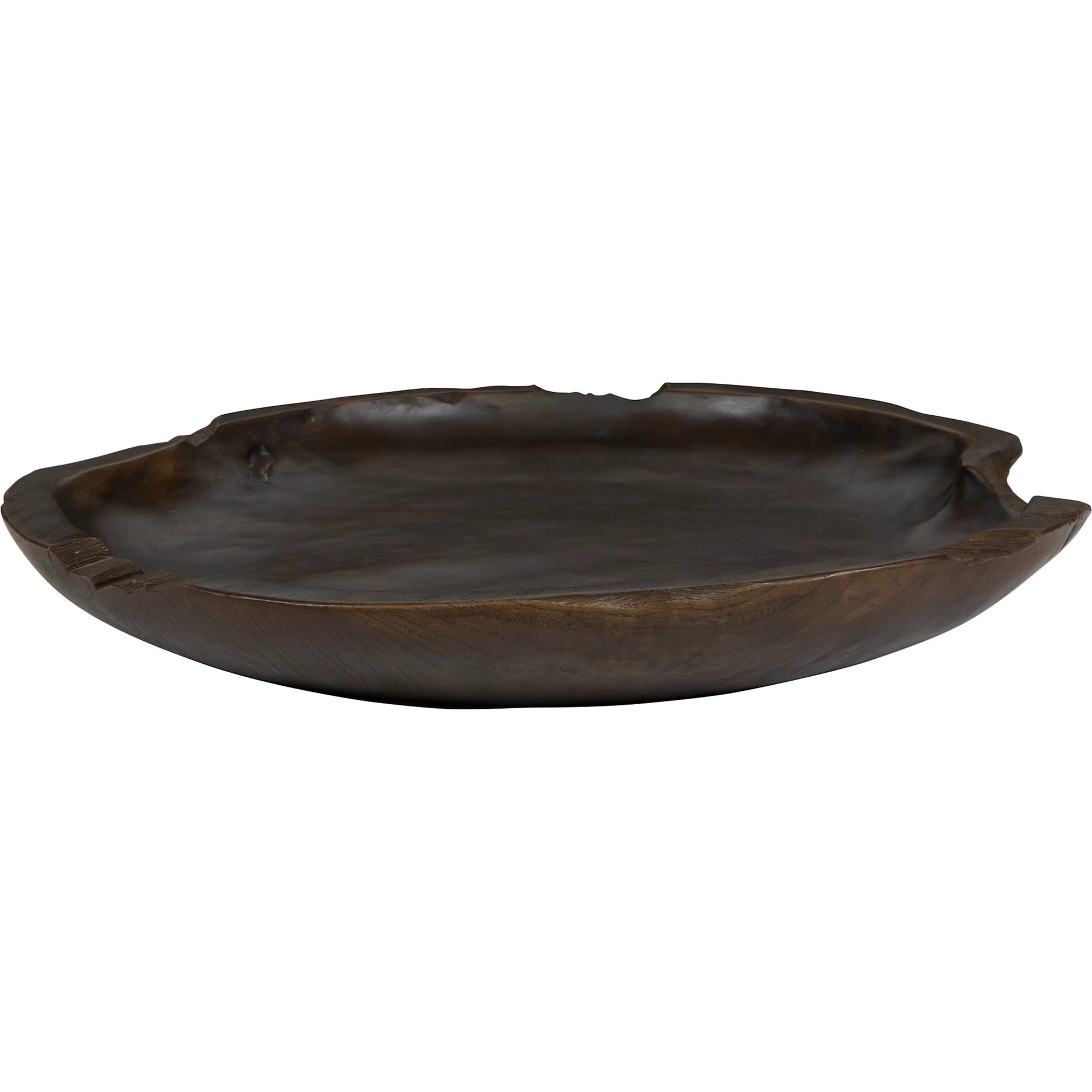 Nature's Edge Bowl by Uttermost in teak. Made from teak wood in a traditional style.