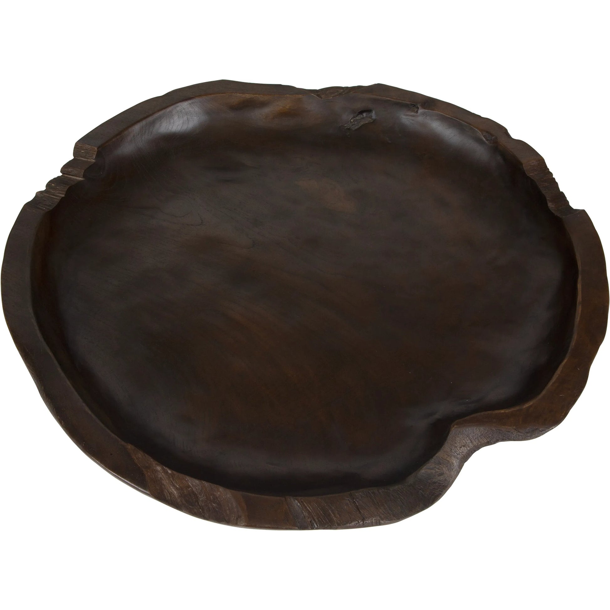Nature's Edge Bowl by Uttermost in teak. Made from teak wood in a traditional style.