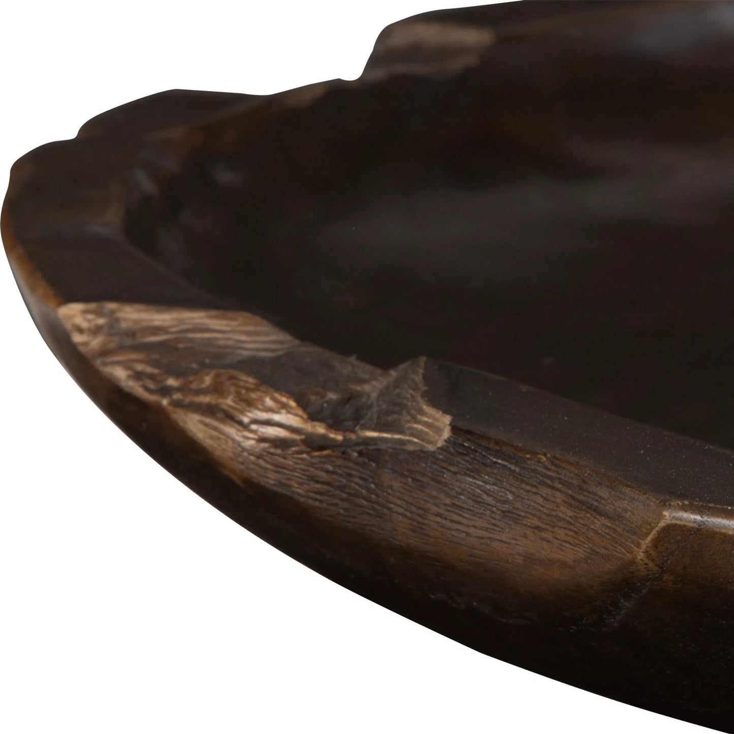 003 SI-2295186 | Closeup | Nature's Edge Bowl by Uttermost in teak. Made from teak wood in a traditional style.